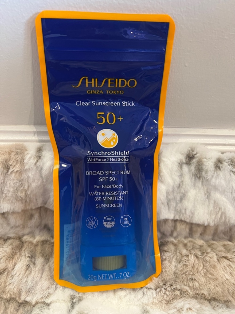 Shiseido Blue and Yellow Clear Sunscreen Stick SPF 50+